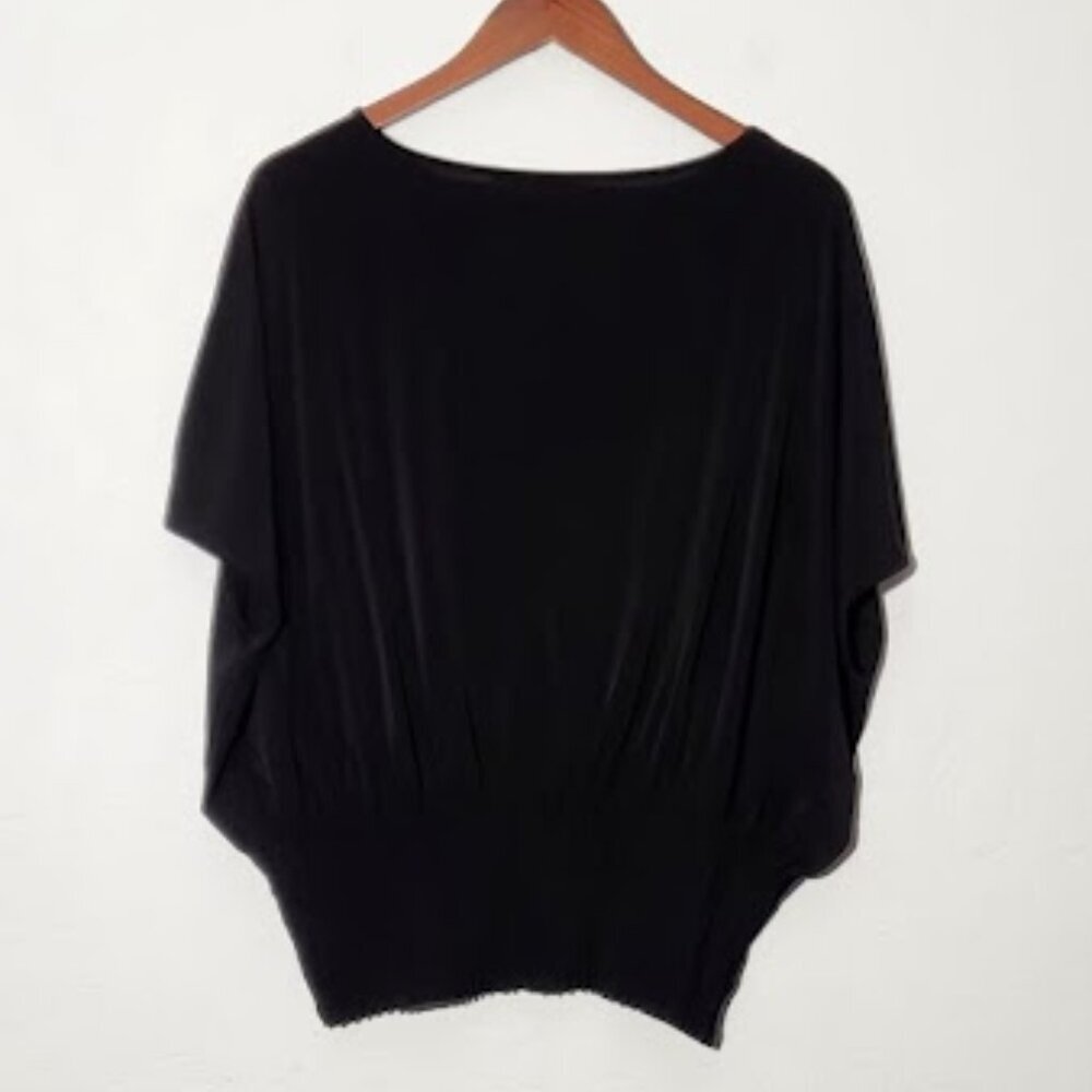 Chico's Women's Short Sleeve Batwing Style Blouse in size 2 - Picture 3 of 4